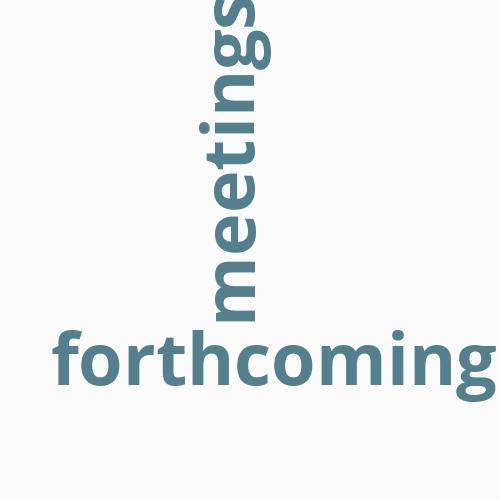 Forthcoming ...